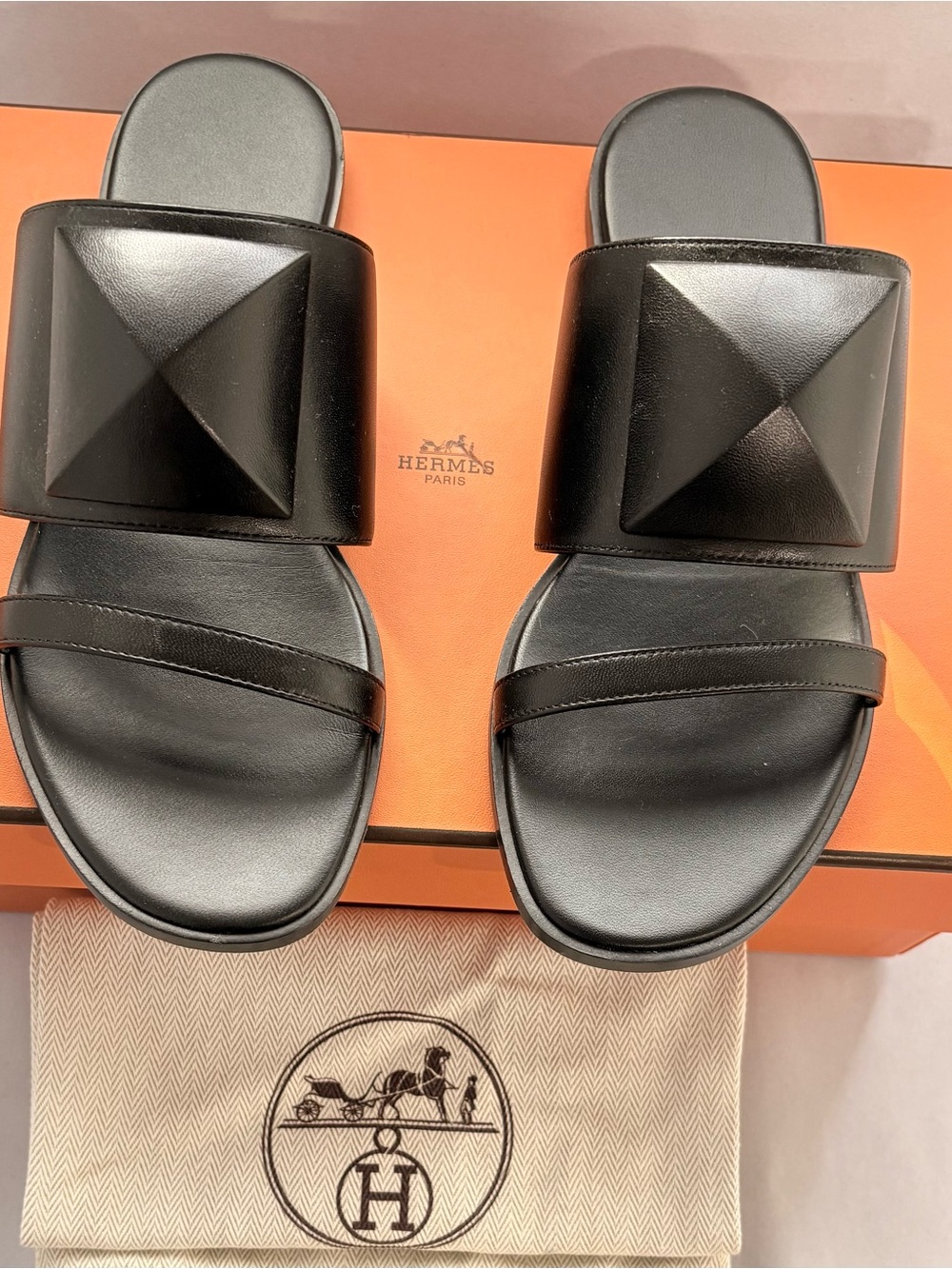 Hermès Caia Slides
Black 37 Preowned - Picture 4 of 11